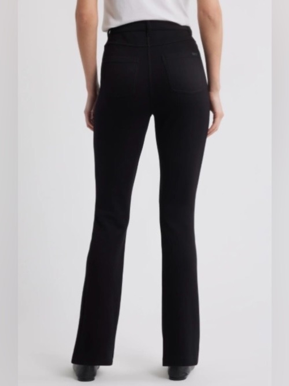 Hue Black High Rise Bootcut Pants Leggings - Picture 3 of 7